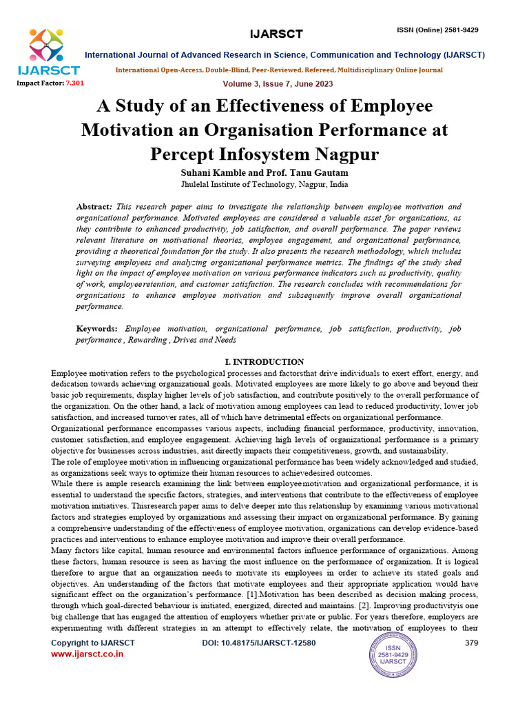 Paper 12580 | PDF | Motivational | Motivation