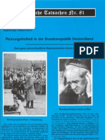 Historische Tatsachen - Nr. 81 - Siegfried Egel Und Barbara Hirsch - Meinungsfreiheit in Der Bundesrepublik Deutschland (2001, 40 S., Scan)