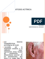 Queratosis actínica: características clínicas, histológicas y tratamiento