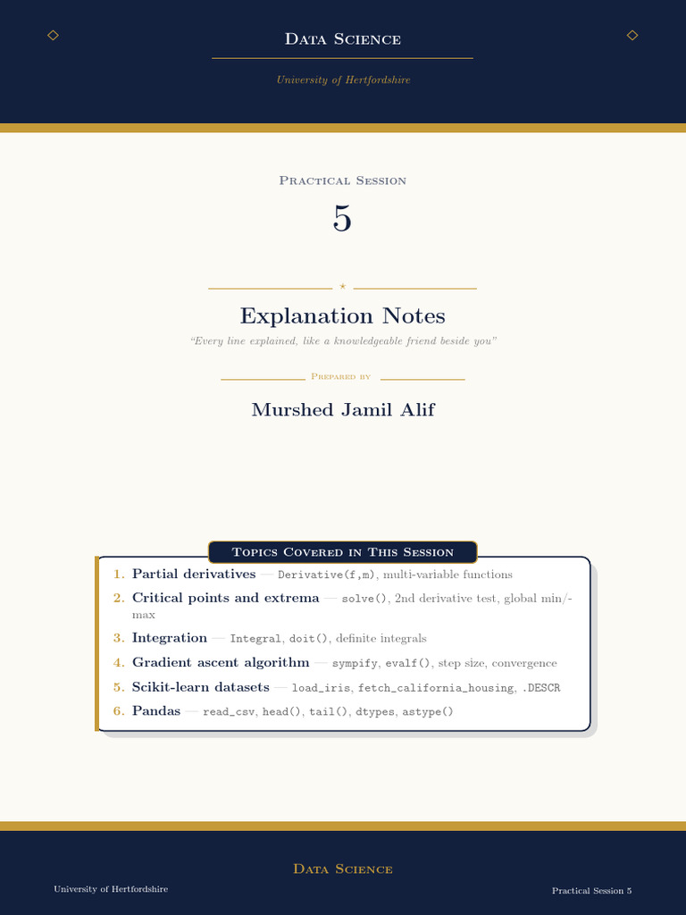 Data Science Practical 5 Explanation | PDF | Mathematics | Mathematical ...