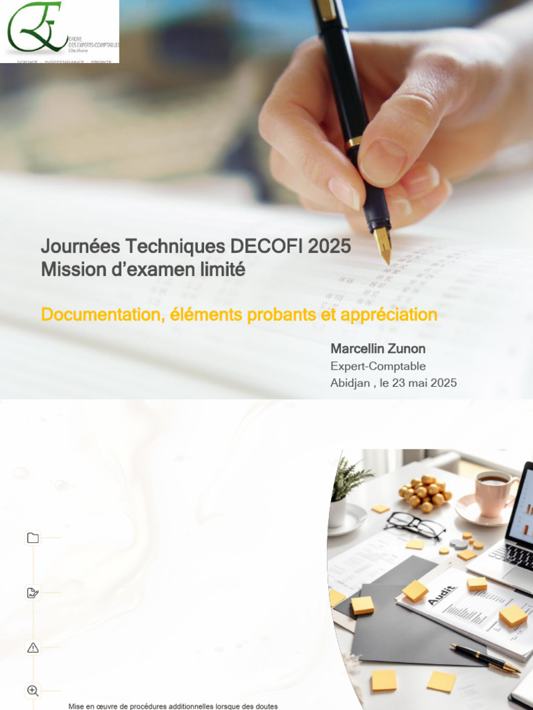 5 - JT DECOFI 2022 - Module 4 - Documentation, Éléments Probants | PDF