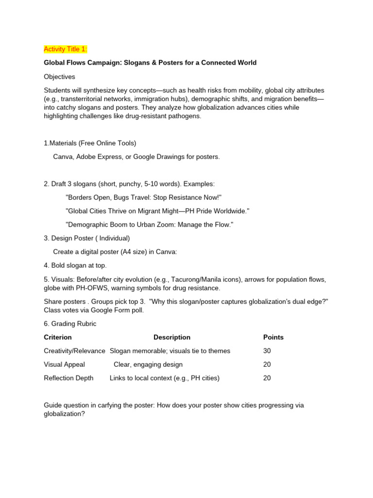 Chapter 5 Activity | PDF