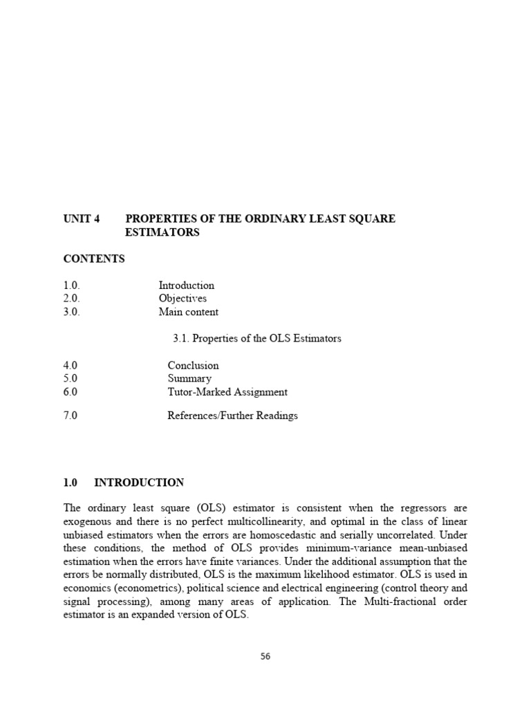 OLS and Goodness of Fit | PDF | Ordinary Least Squares | Coefficient Of ...