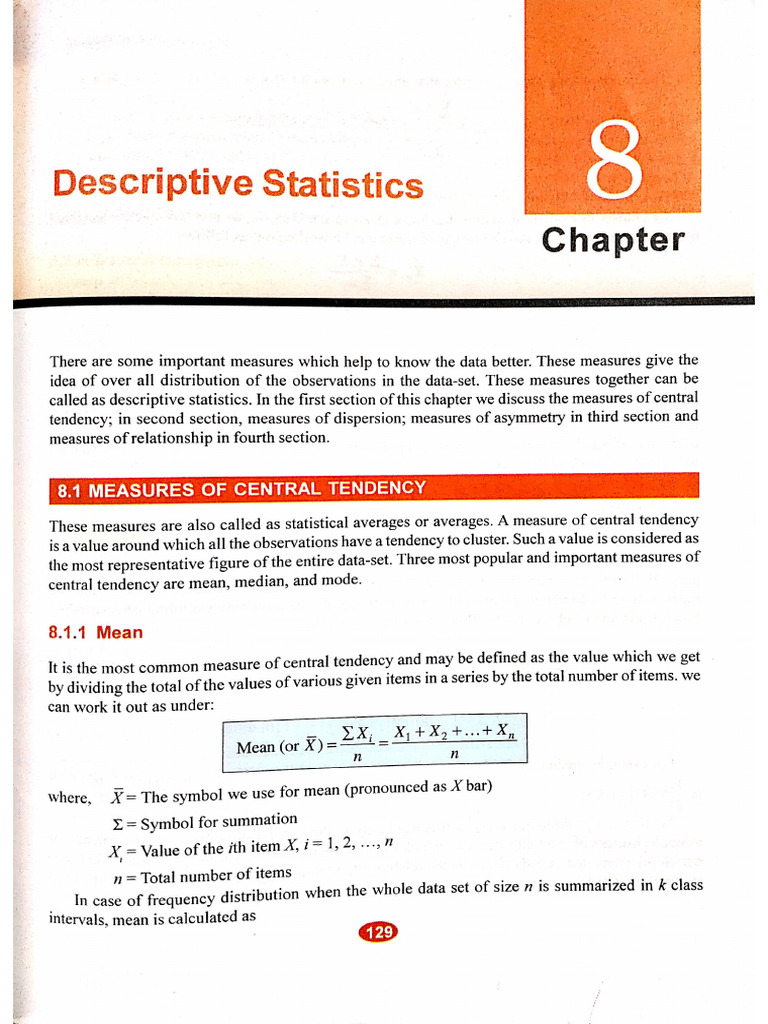 8.descriptive Statistics | PDF