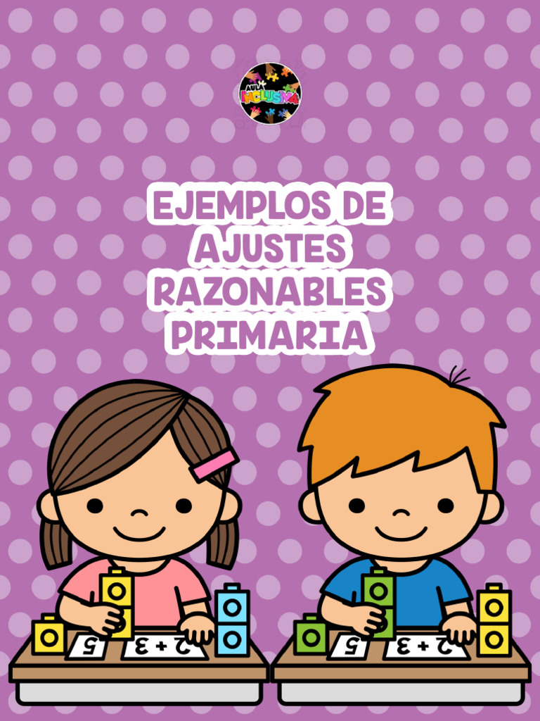 Ejemplo Ajustes Razonables Primaria | PDF | Evaluación | Inclusión ...