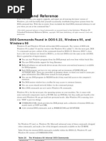 DOS Command Reference