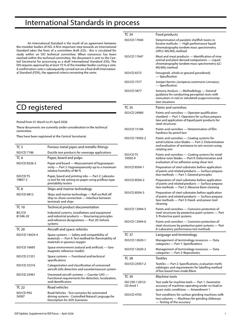 Iso Update 202604 En | PDF | International Organization For ...