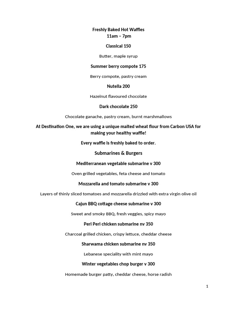 Goa Compiled Menu | PDF | Cooking | Cuisine