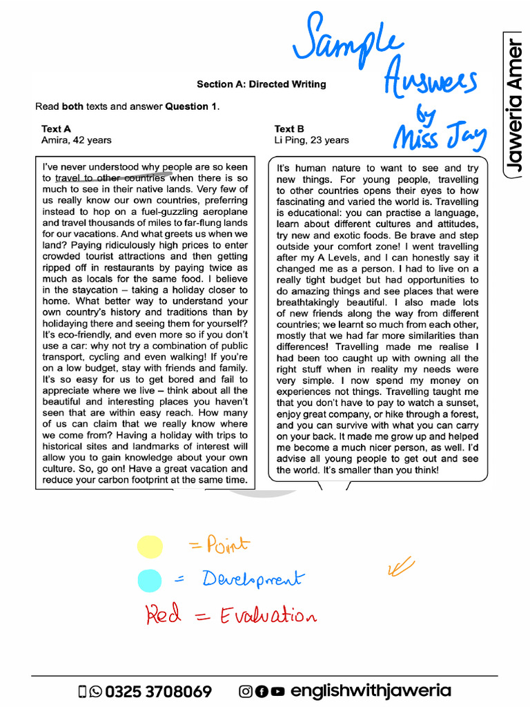 All Directed Writing Samples | PDF | Zoo | Sports