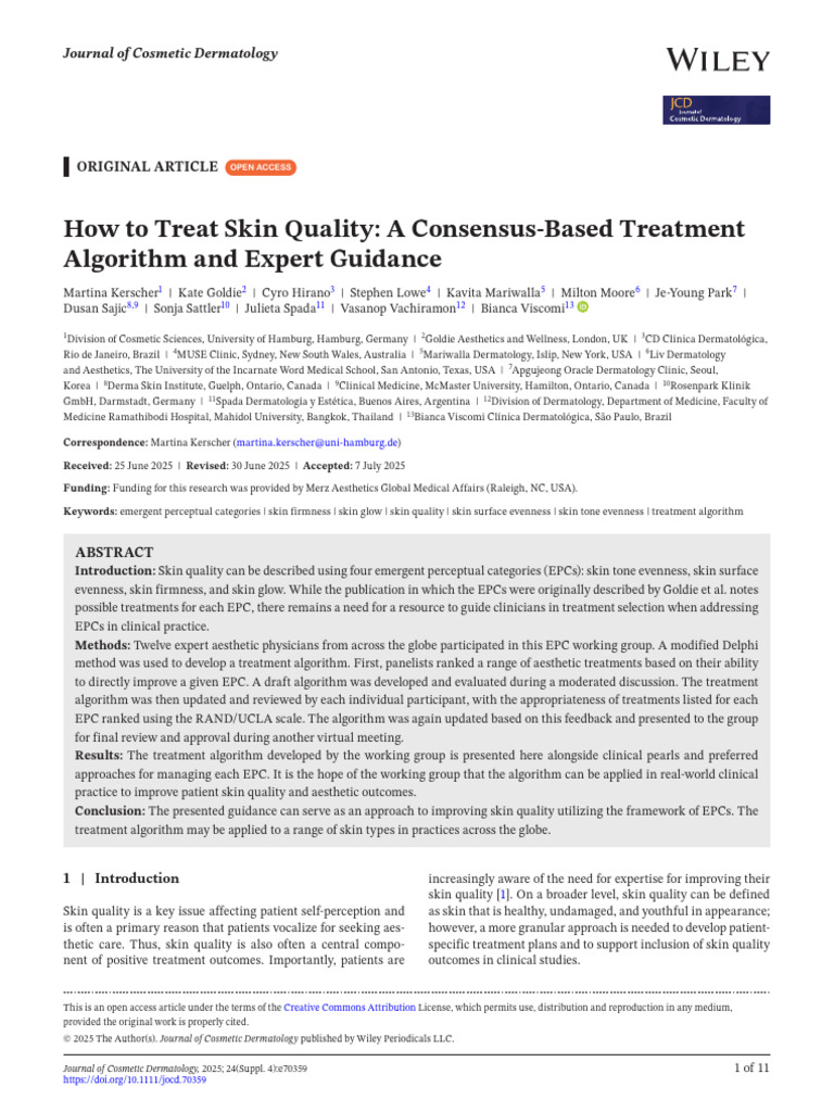 How to Treat Skin Quality | PDF | Topical Medication | Scar
