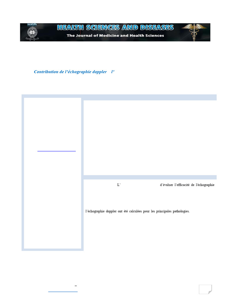 Doppler Ultrasound in the Evaluation Of | PDF | Medical Ultrasound ...