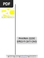 Pharma Code Specifications