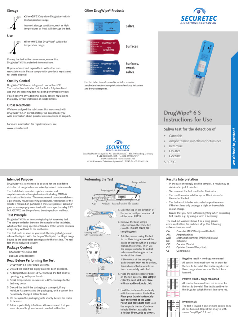 Securetec_Instructions_ | PDF | Mdma | Cannabis (Drug)