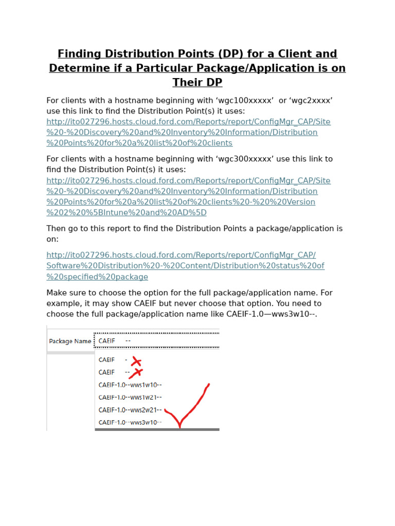 How to Find the Distribution Point for a Hostname | PDF