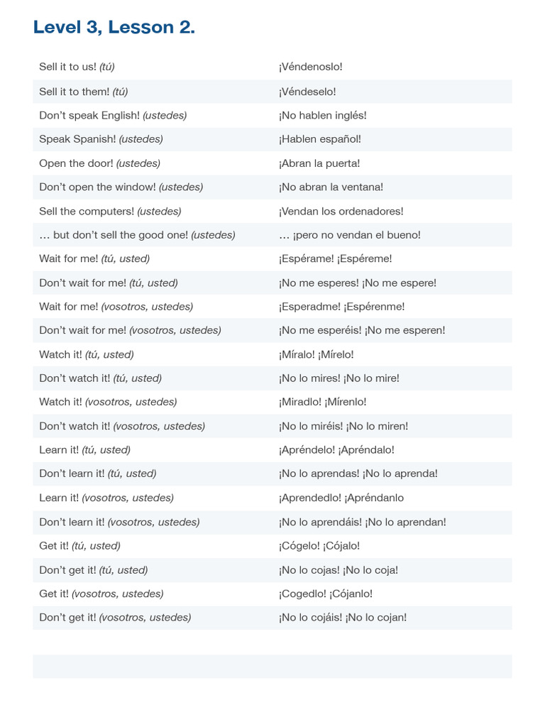 1.1 Level 3, Lesson 2. Transcript. | PDF