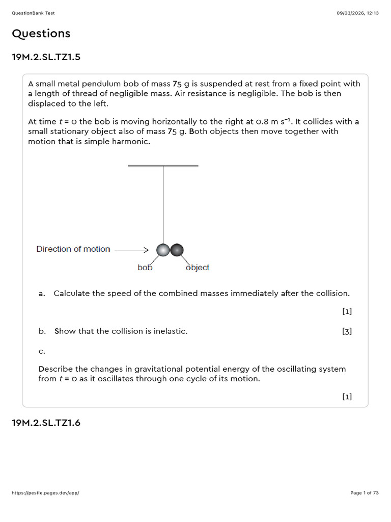 IB Physics SL Exam Practice Questions | PDF | Gases | Physical Phenomena