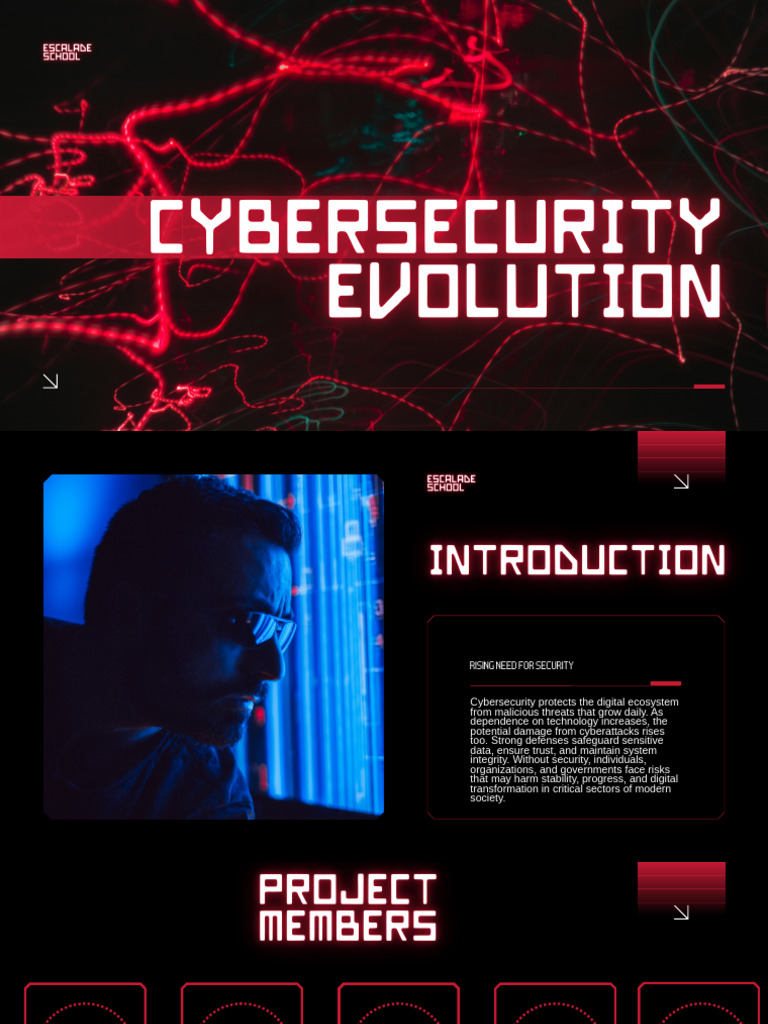 Red and Black Dynamic Cyber Security Evolution Presentation | PDF ...