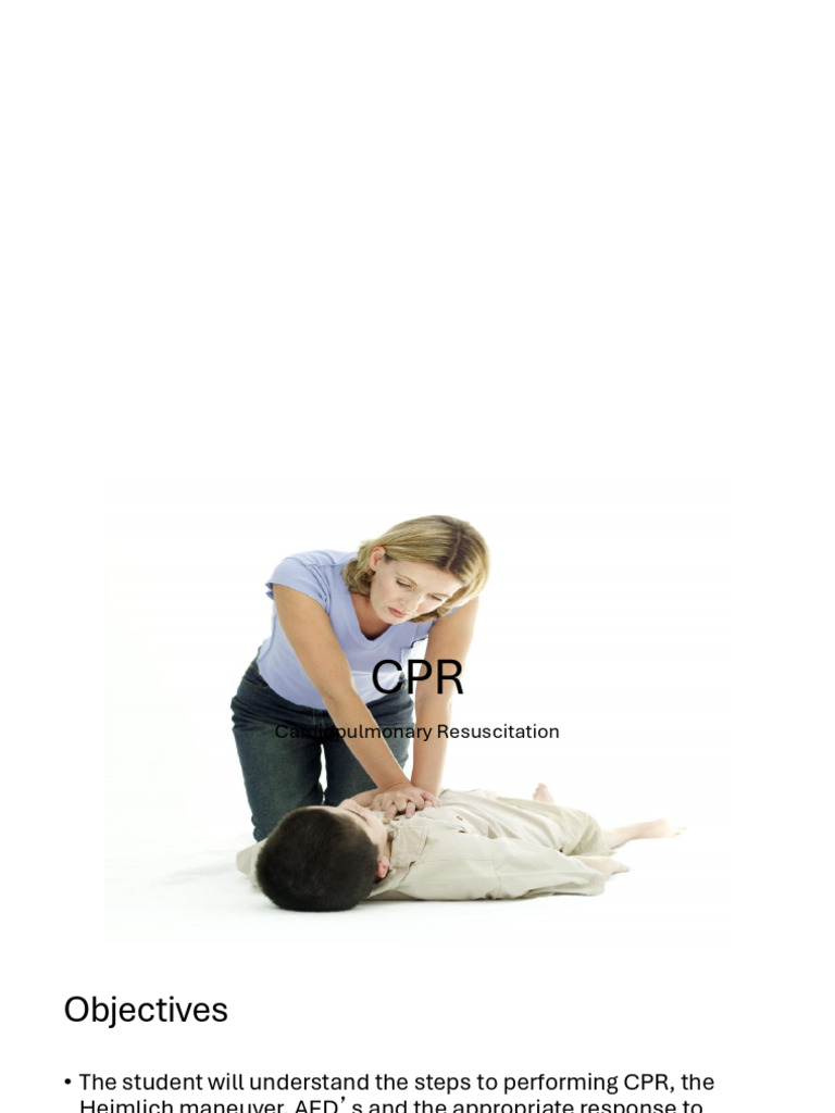 CPR+Student+Presentation | PDF | Cardiopulmonary Resuscitation ...