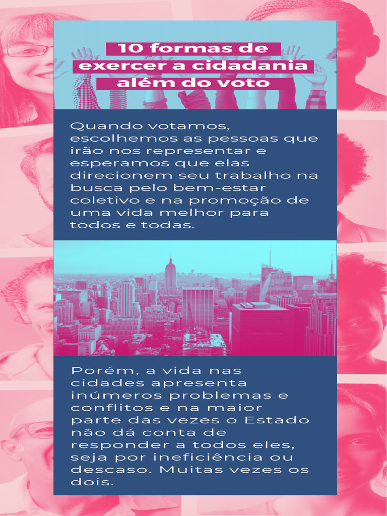 10 Formas de Exercer A Cidadania Alem Do Voto | PDF | Vereador | Cidade
