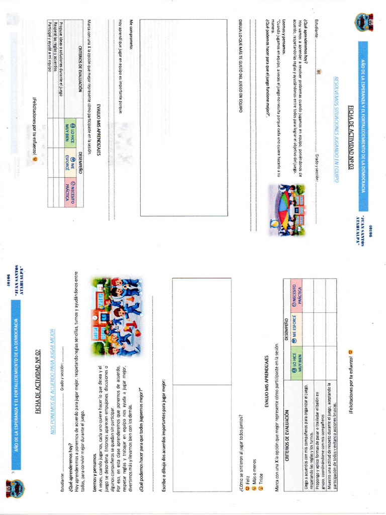 Fichas 2 y 3 Ed. Física | PDF