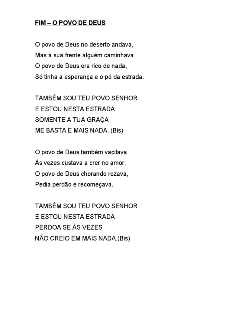 O Povo de Deus no Deserto | PDF