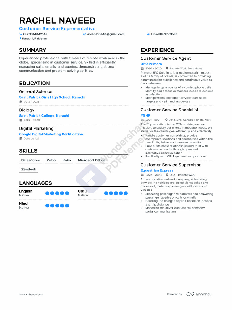 Rachel CV Final Done | PDF