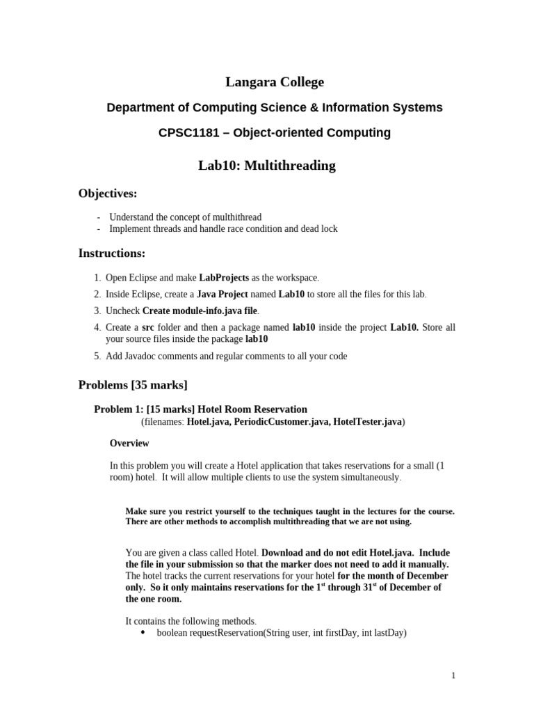 1181Lab10 - Multitheading | PDF | Queue (Abstract Data Type) | Java ...