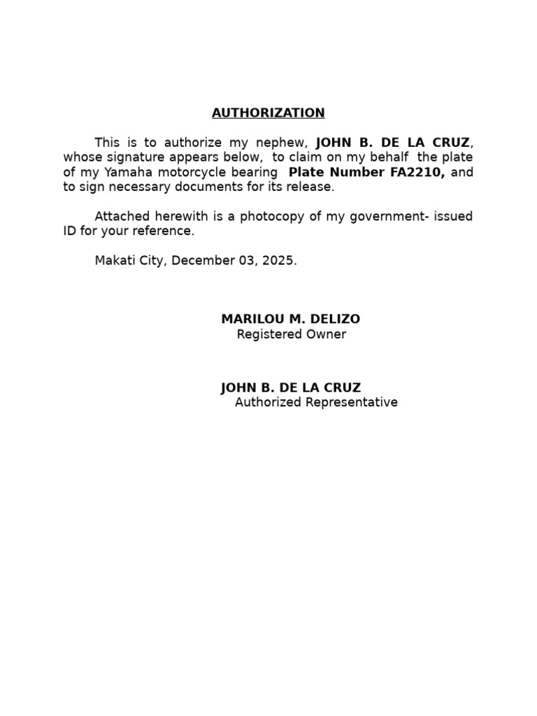 Authorization | PDF