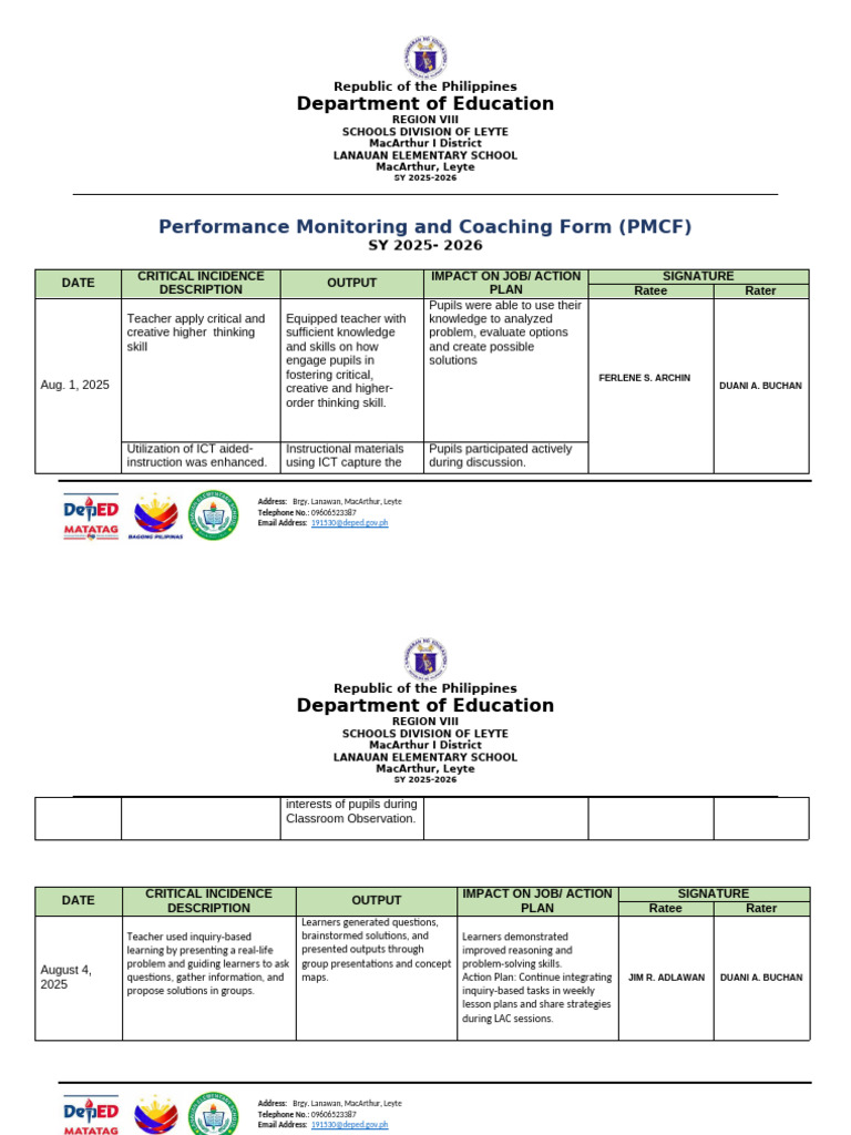 PMCF-template | PDF | Educational Technology | Teachers