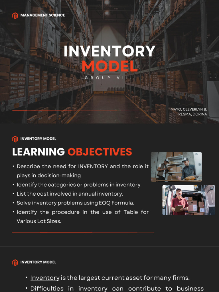 Group 7- Inventory Model (1) | PDF | Operations Management | Inventory