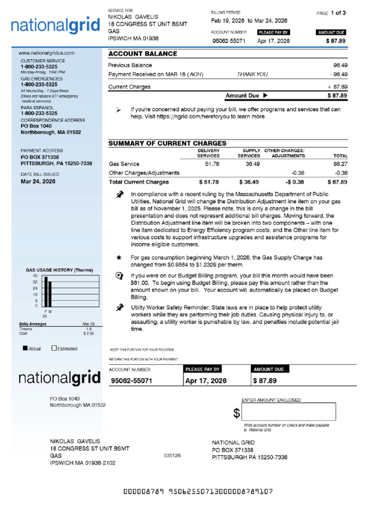 Viewbillpdf - National Grid | PDF