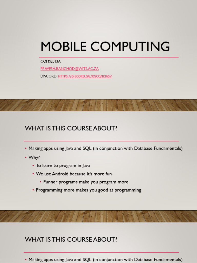 01 Mobile Computing Introduction | PDF