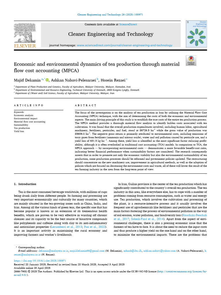 Economic and Environmental Dynamic | PDF | Life Cycle Assessment ...