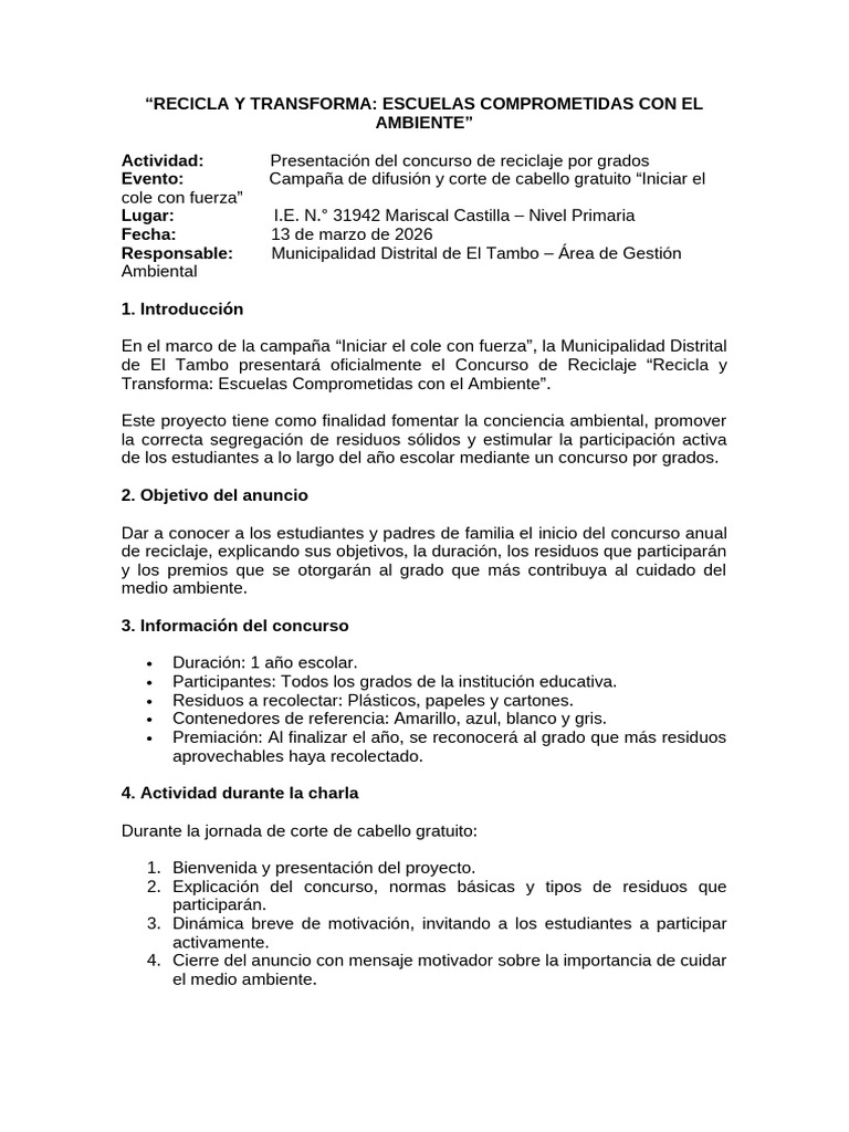 Recicla y Transforma | PDF