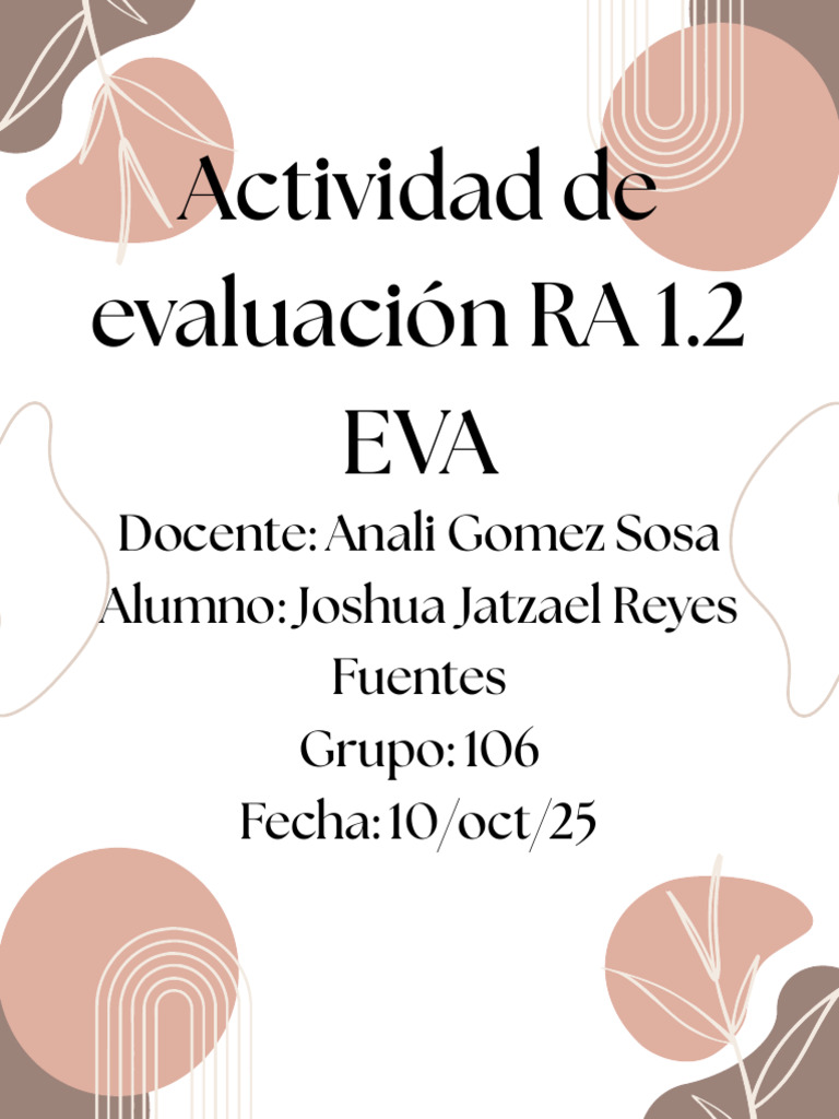 RA 1.2 EVA | PDF | Aprendizaje | Modificación de comportamiento