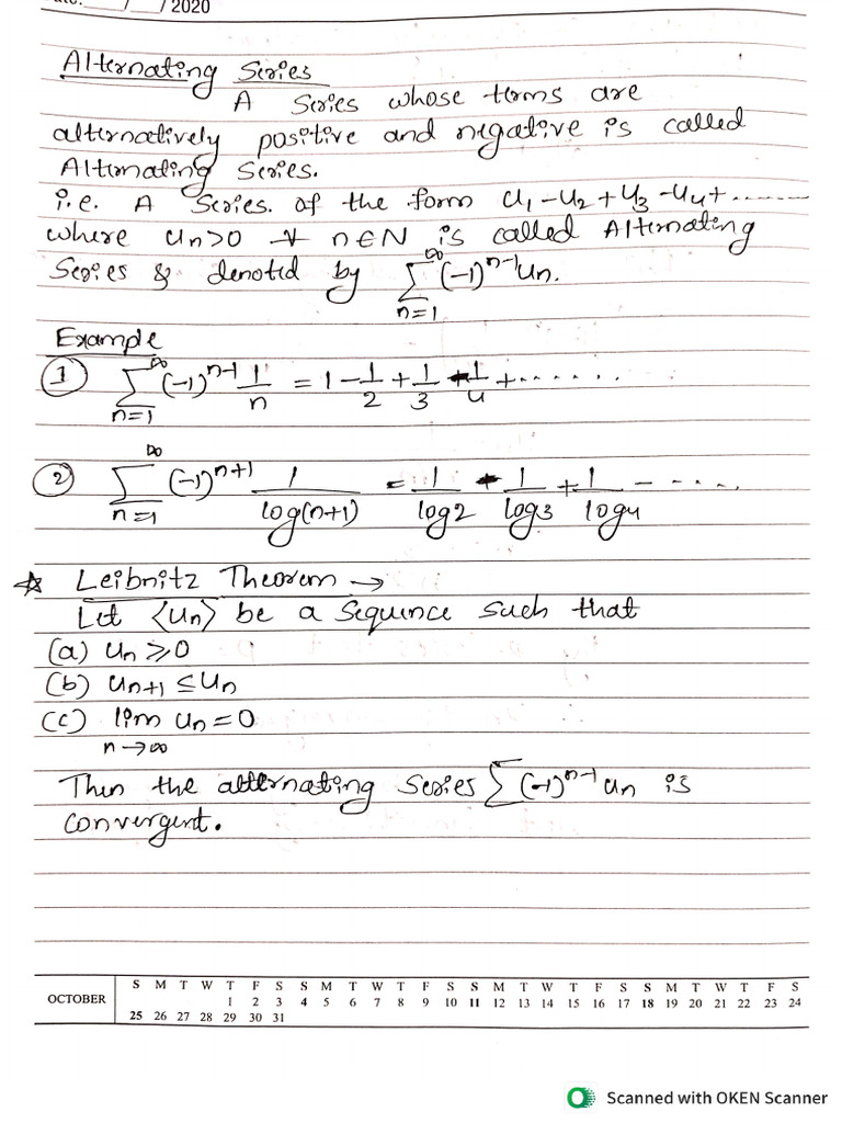 Alternating Series | PDF
