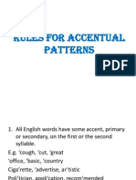 Rules Accent Patterns