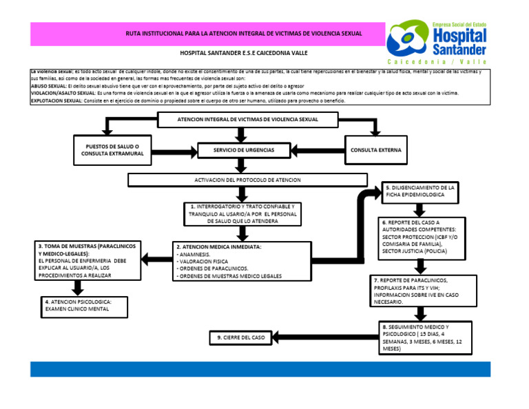 Ruta de Atencion Victimas de Violencia Sexual | PDF | Violencia sexual ...