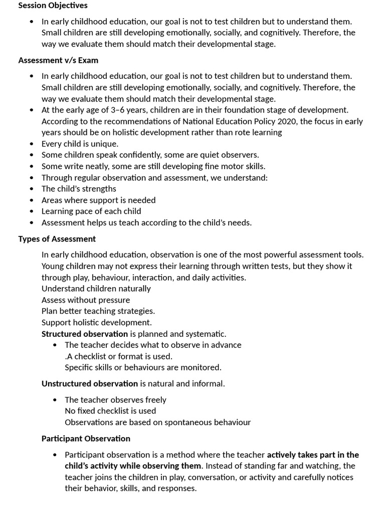Assessment Speaker Note | PDF | Educational Assessment | Child Development