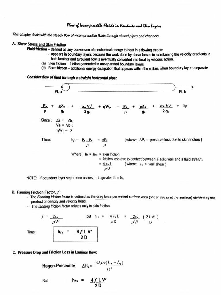 Flow of Incompressible Fluids (1) | PDF | Boundary Layer | Gases