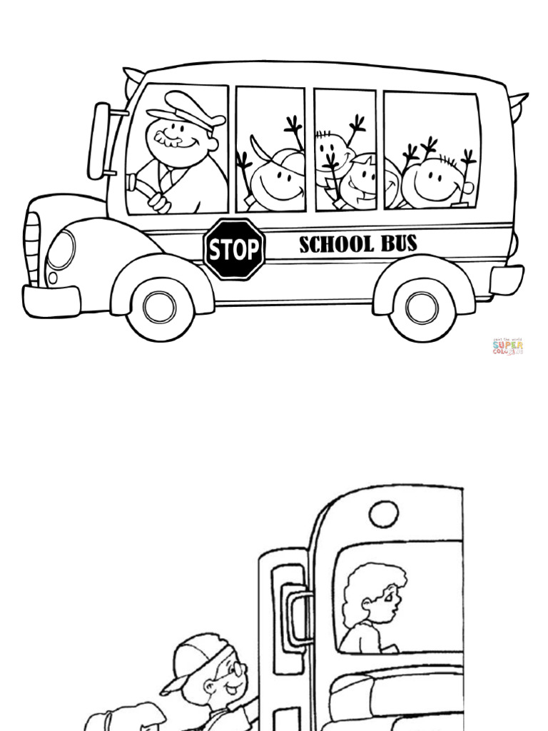 3. School Bus Colouring Pages Fall 2020 | PDF