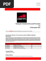 GSM PRD TD.41 v4.1 Testing The Transferred Account Procedure