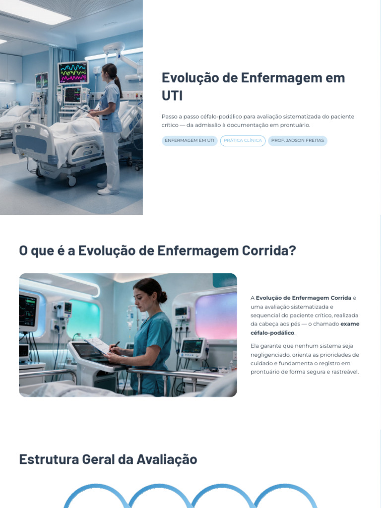 Evolucao de Enfermagem em UTI | PDF | Unidade de Tratamento Intensivo ...