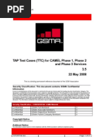 GSM PRD TD.46 TAP Test Cases (TTC) For CAMEL Phase 1, Phase 2 and Phase 3 Services v3.5