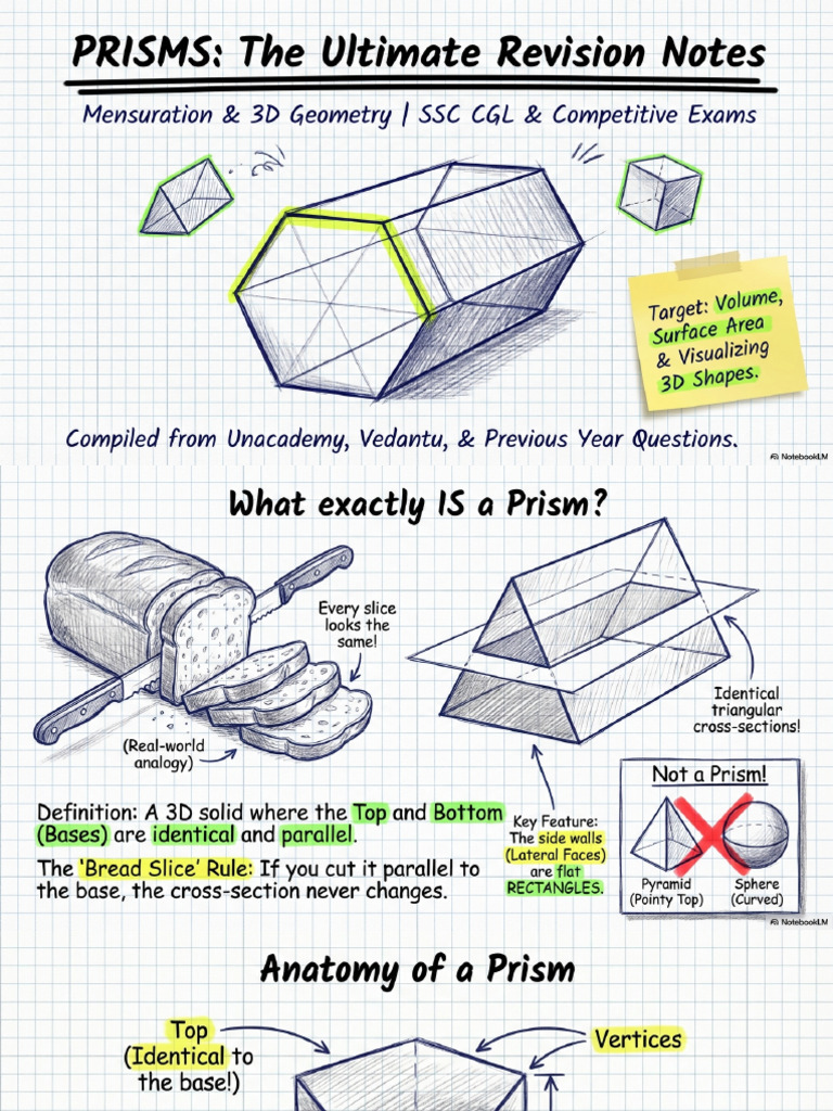 Prisms Ultimate Revision Notes | PDF