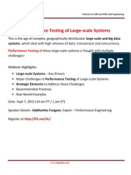 Performance Testing of Large-Scale Systems- Webinar