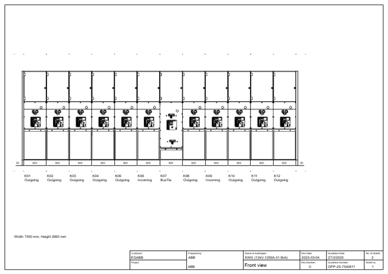 11kV GIS Drawing-1 | PDF