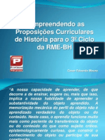 Compreendendo As Proposições Curriculares de História para o 3º Ciclo Da RME-BH