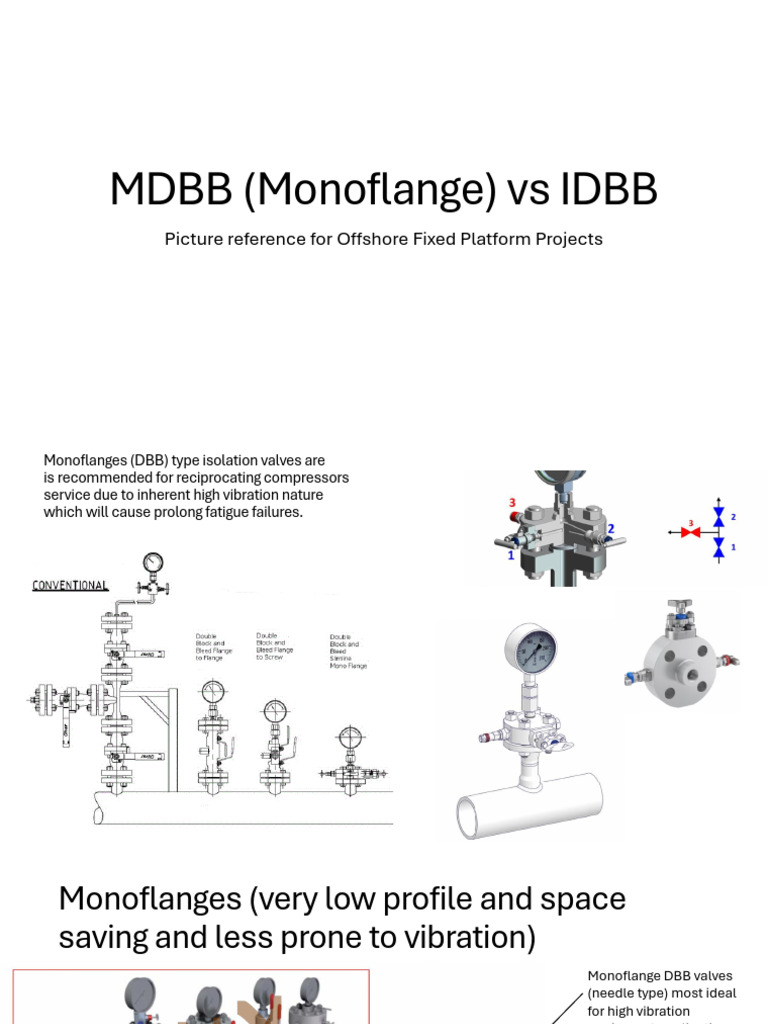 Monoflange vs IDBB Comparision | PDF | Gases | Gas Technologies