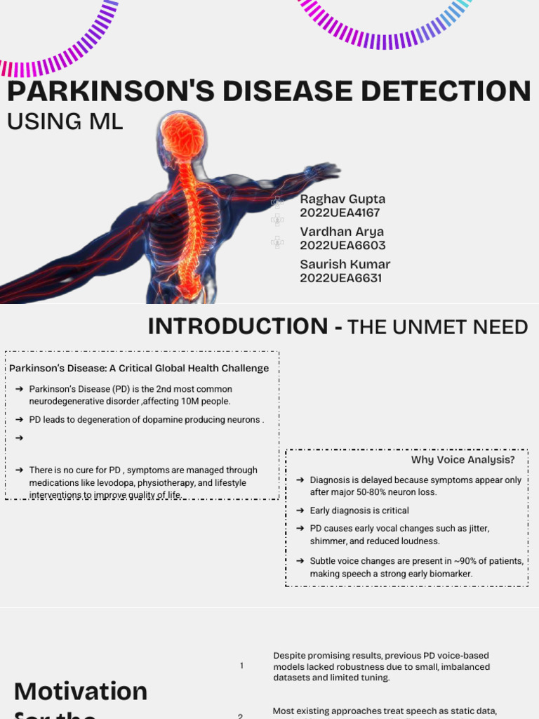 Parkinson's Disease Detection Using Machine Learning-2 (1) | PDF ...